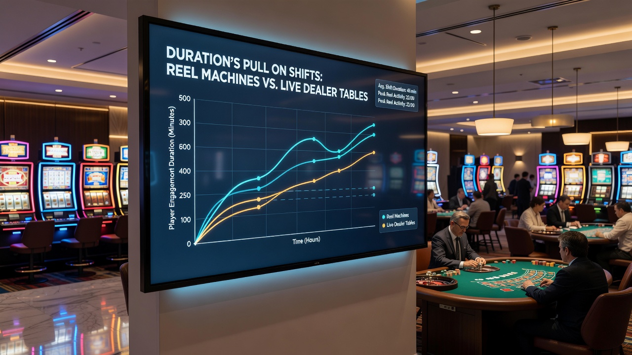 Grafik mit Daten zu Wechselmustern bei unterschiedlichen Sitzungslängen in Casinos