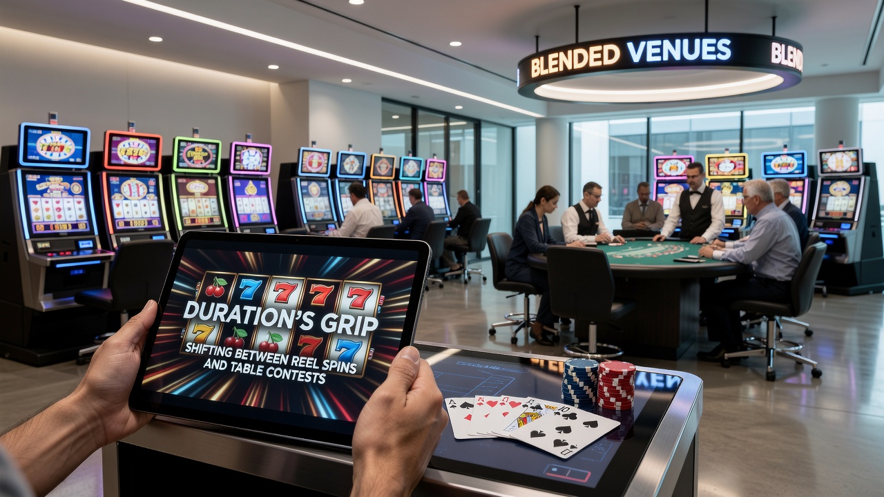 Grafik zu Sitzungsdauern und Spielwechseln zwischen Slots und Tischen